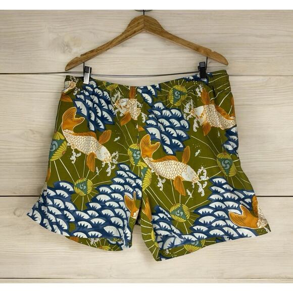 Tommy Bahama Other - Tommy Bahama Koi Fish Print Swim Trunks Nylon Mesh Lined Men's XL Beach Cruise
